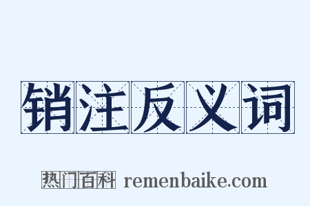 销注反义词是什么意思的图片
